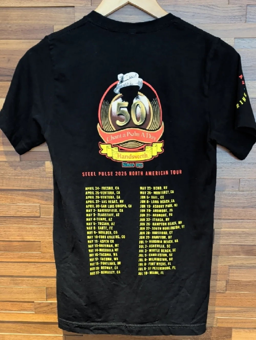 Steel Pulse 50th Anniversary Black Graphic Tee - Picture 4 of 8
